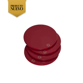 Portavasos Octogone Rojos juego de 4 Baccarat